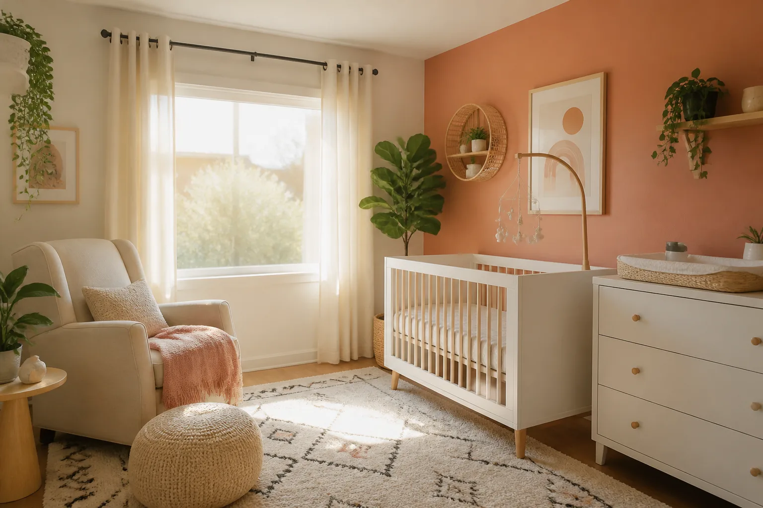 A bright nursery, designed for it
