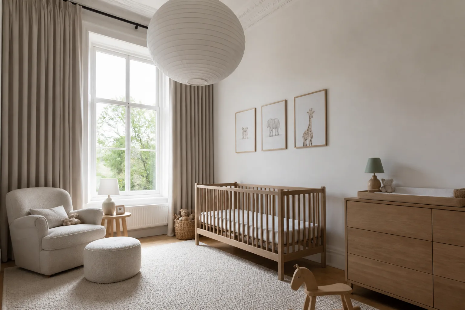A high-ceiling nursery, designed for it