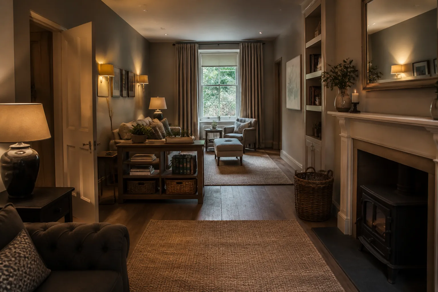 A long and narrow den, designed for it