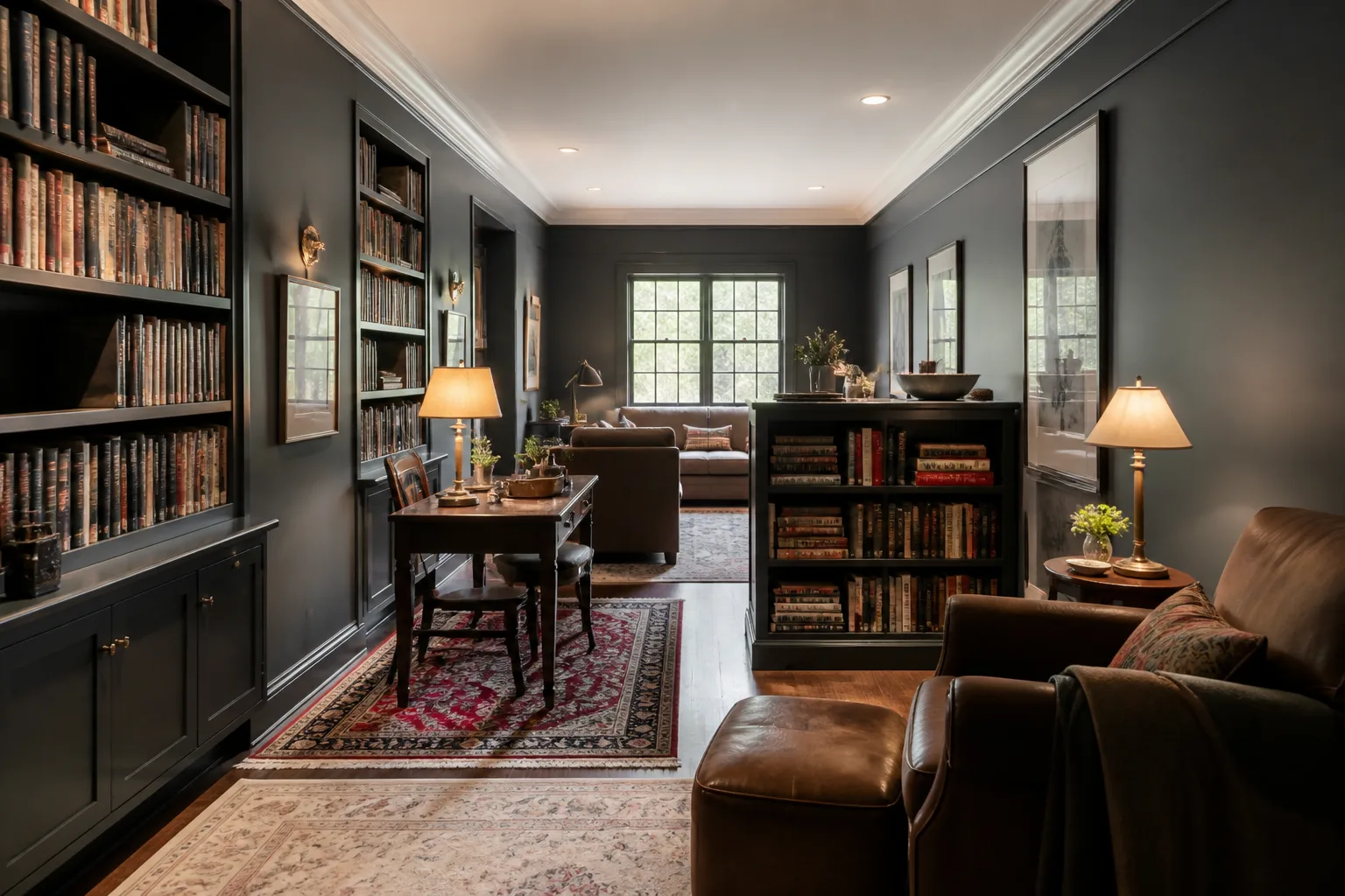 A long and narrow study, designed for it