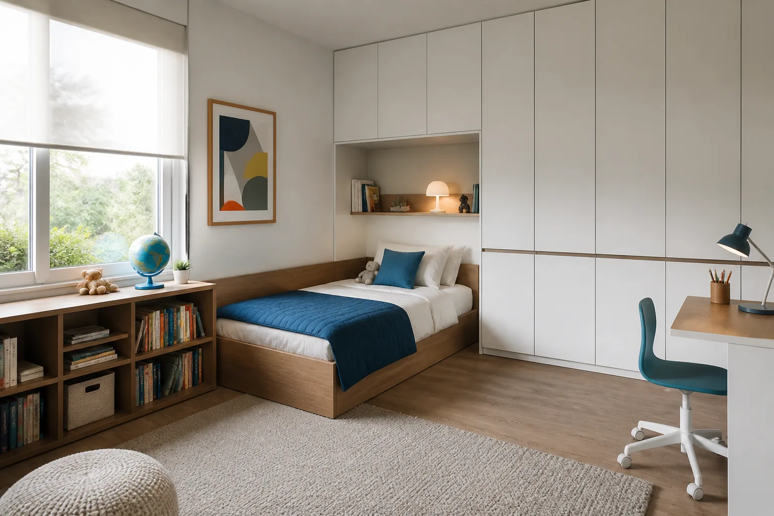 A multifunctional kids’ bedroom, designed for it