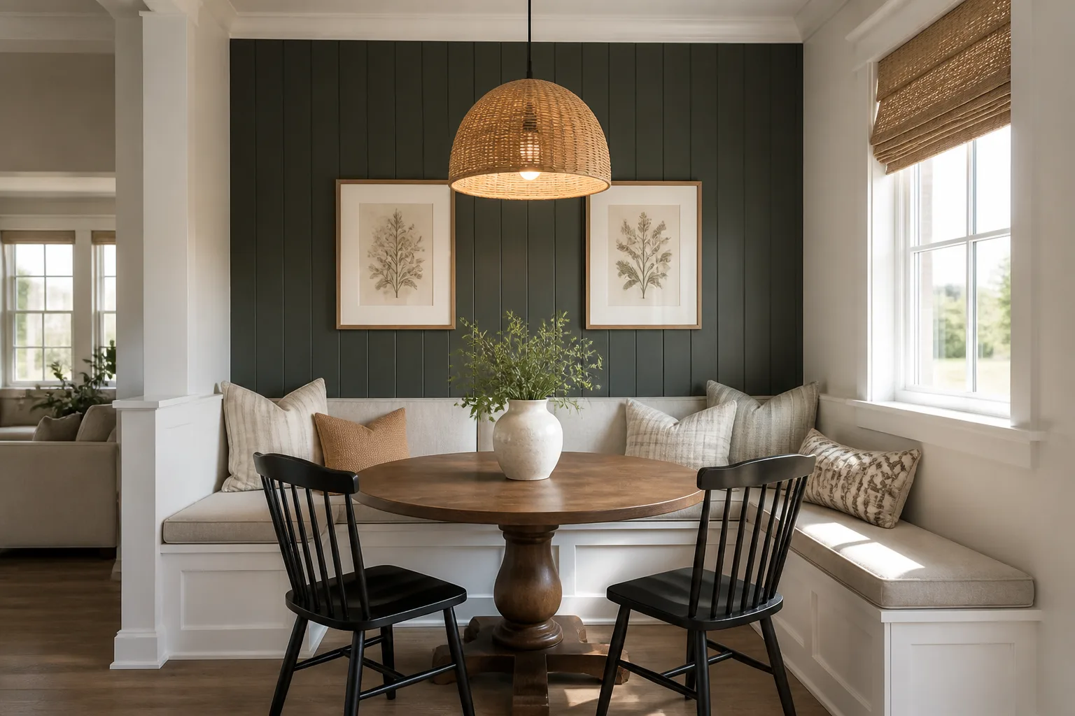 A new-build breakfast nook, designed for it