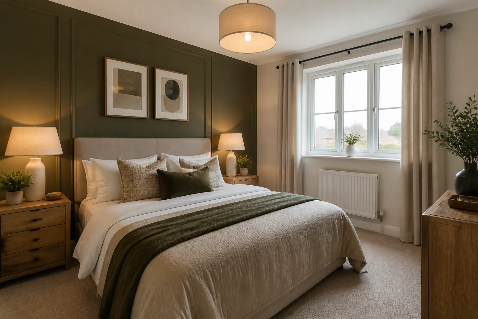 A new-build guest bedroom, designed for it