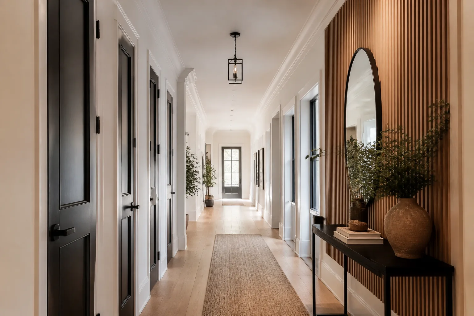 A new-build hallway, designed for it