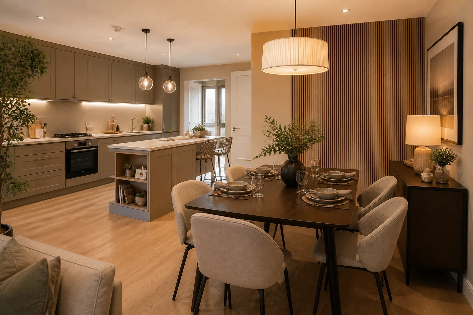 A new-build kitchen-diner, designed for it