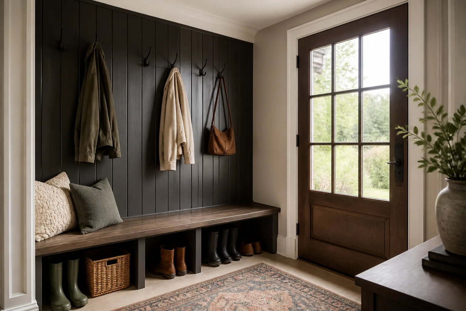 A new-build mudroom, designed for it