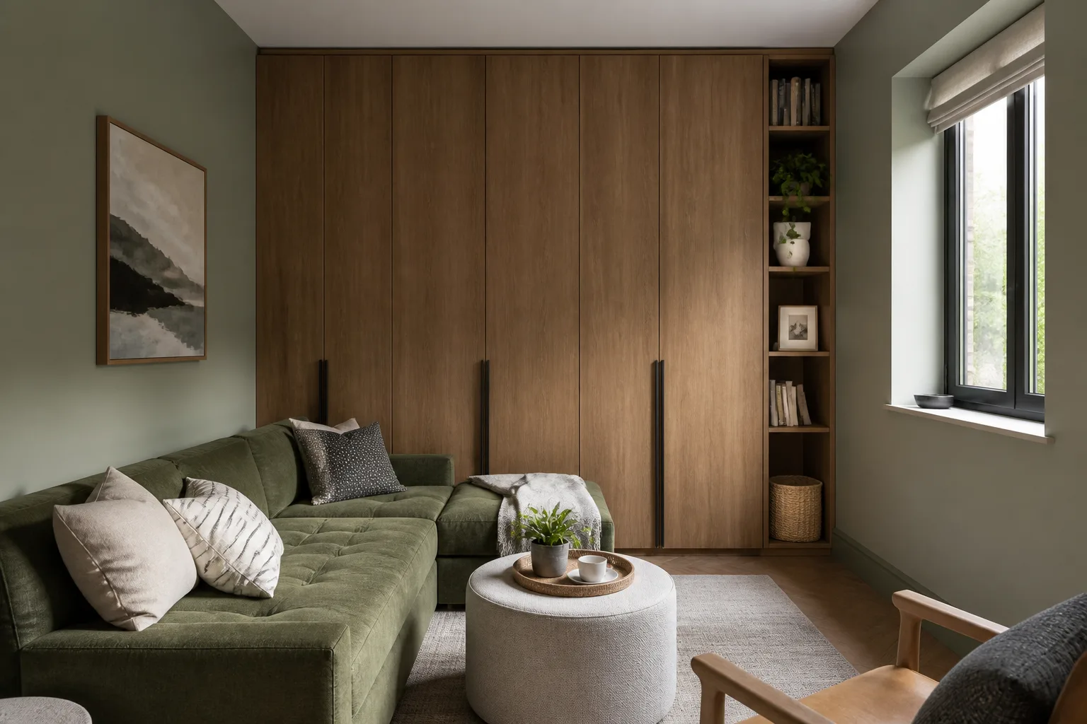 A no-storage den, designed for it
