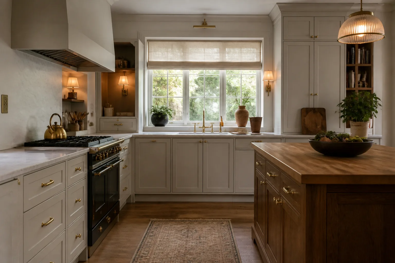 A north-facing kitchen, designed for it