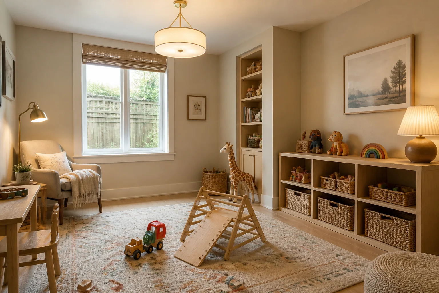 A north-facing playroom, designed for it