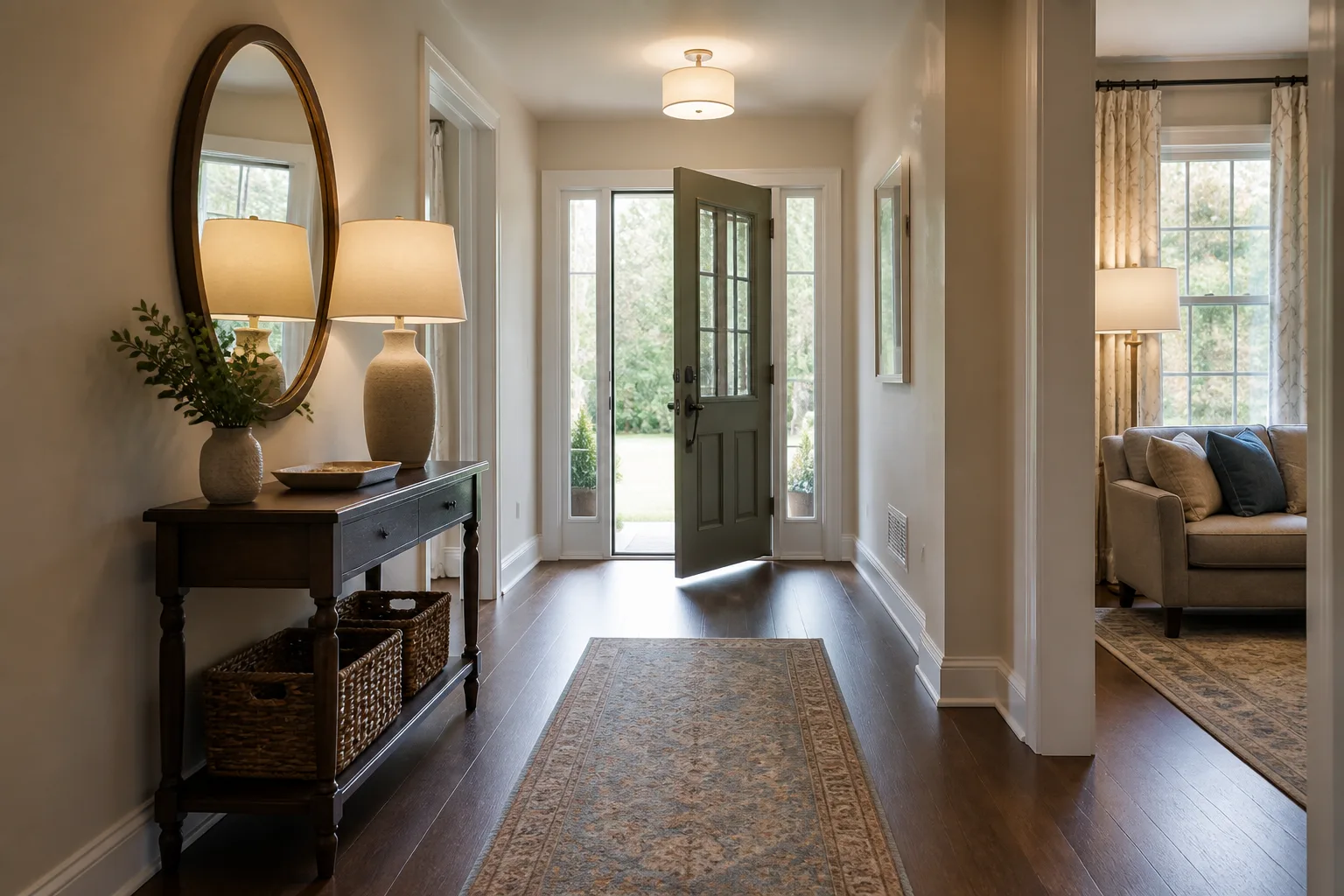 A rental entryway, designed for it