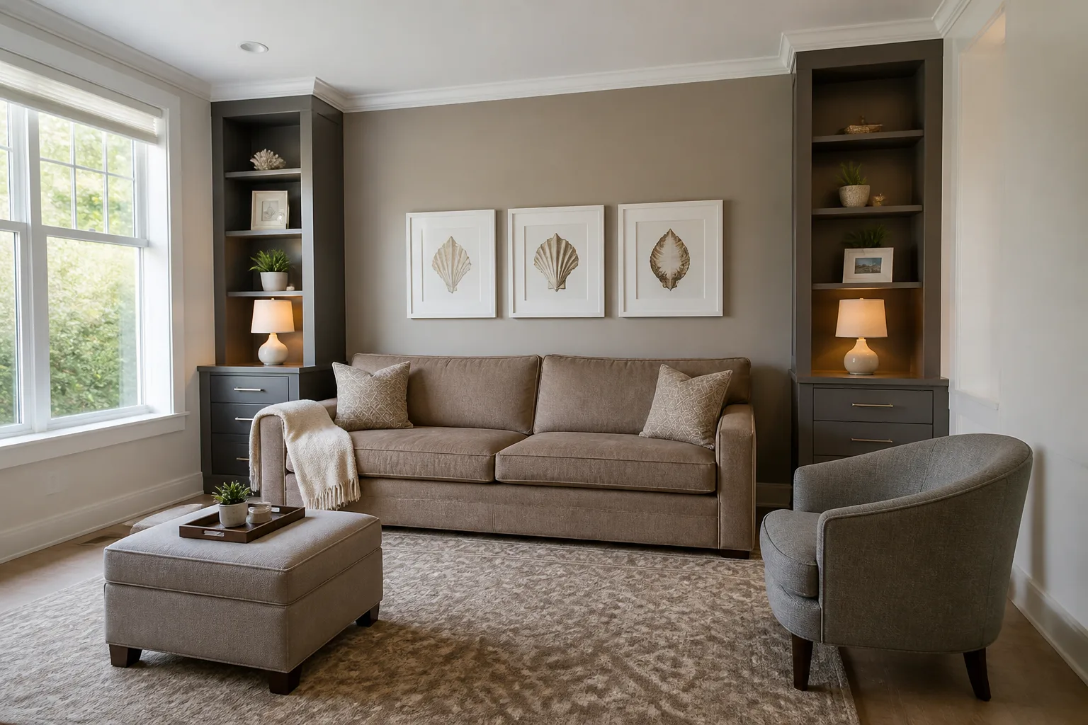 A shared family room, designed for it