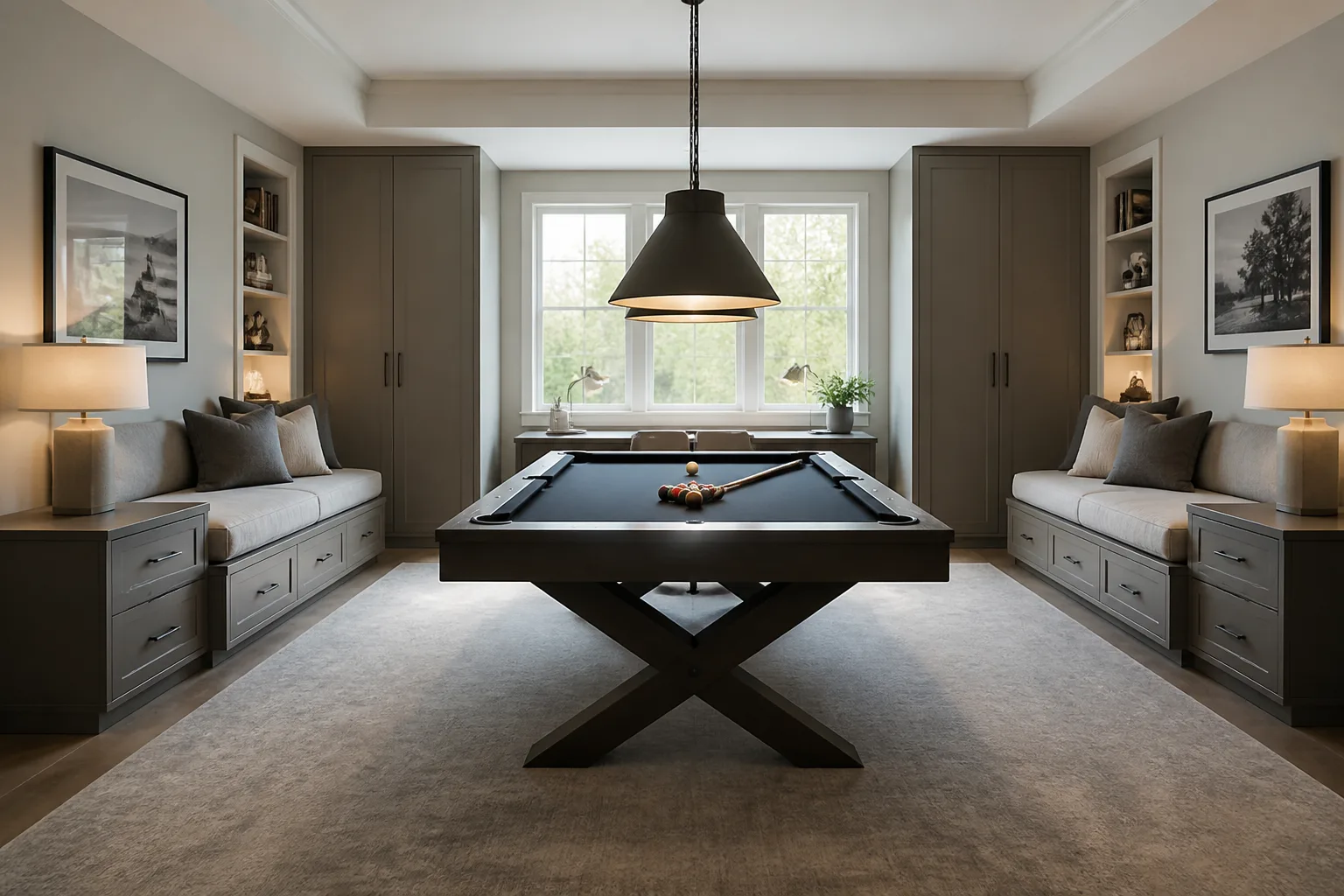 A shared game room, designed for it