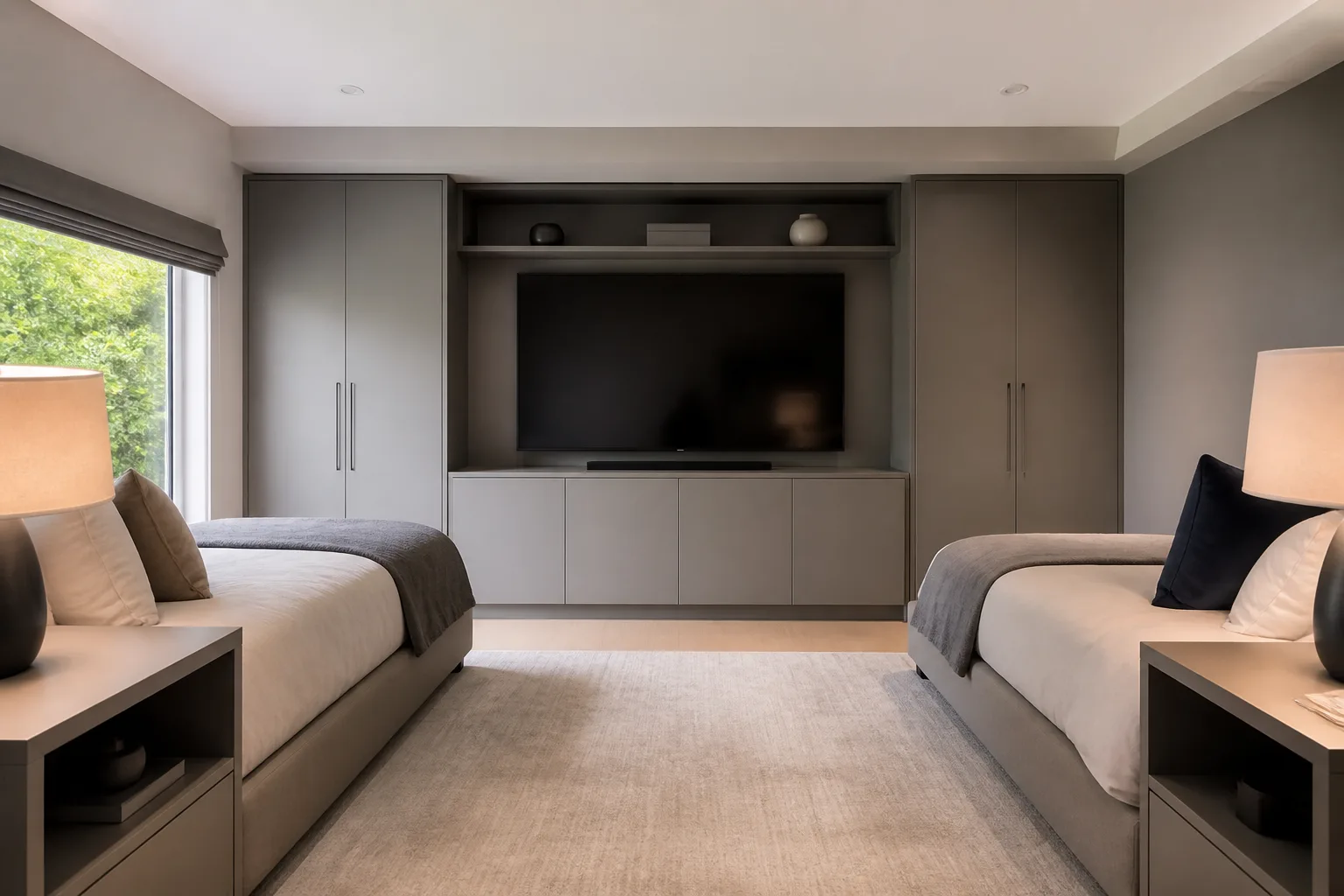A shared media room, designed for it