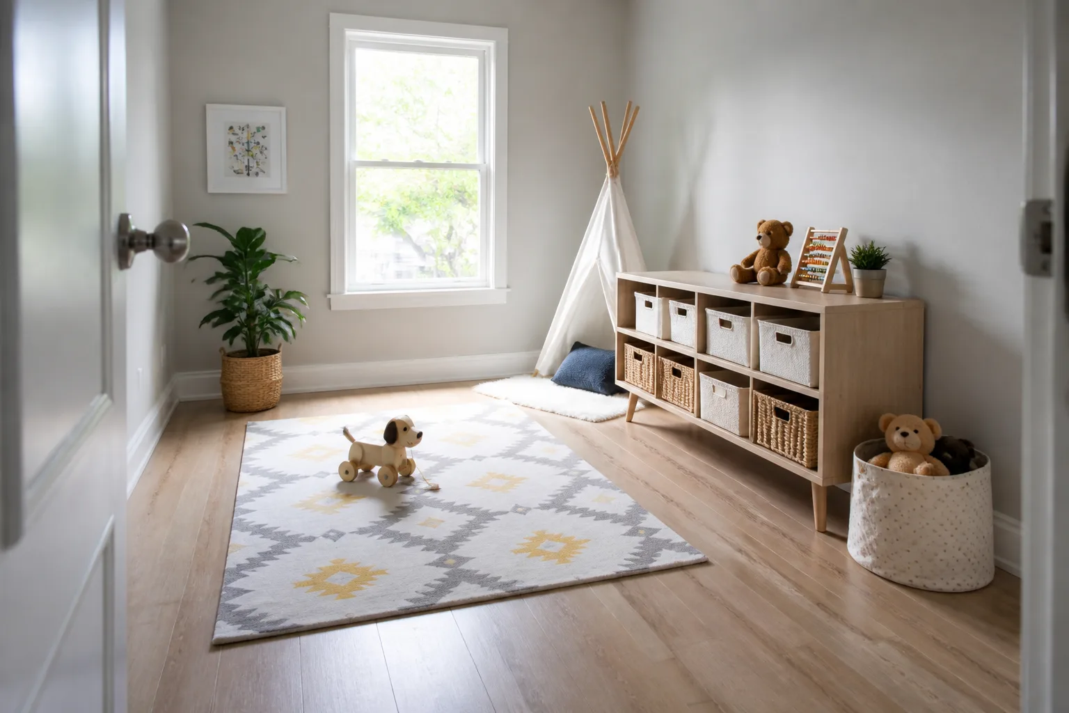 A small playroom, designed for it