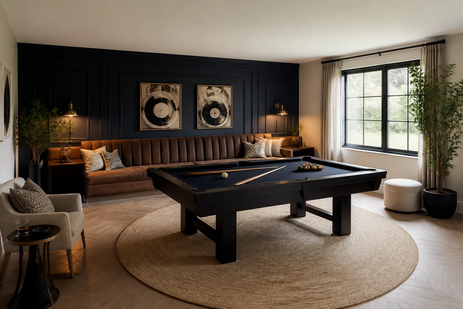 A square game room, designed for it