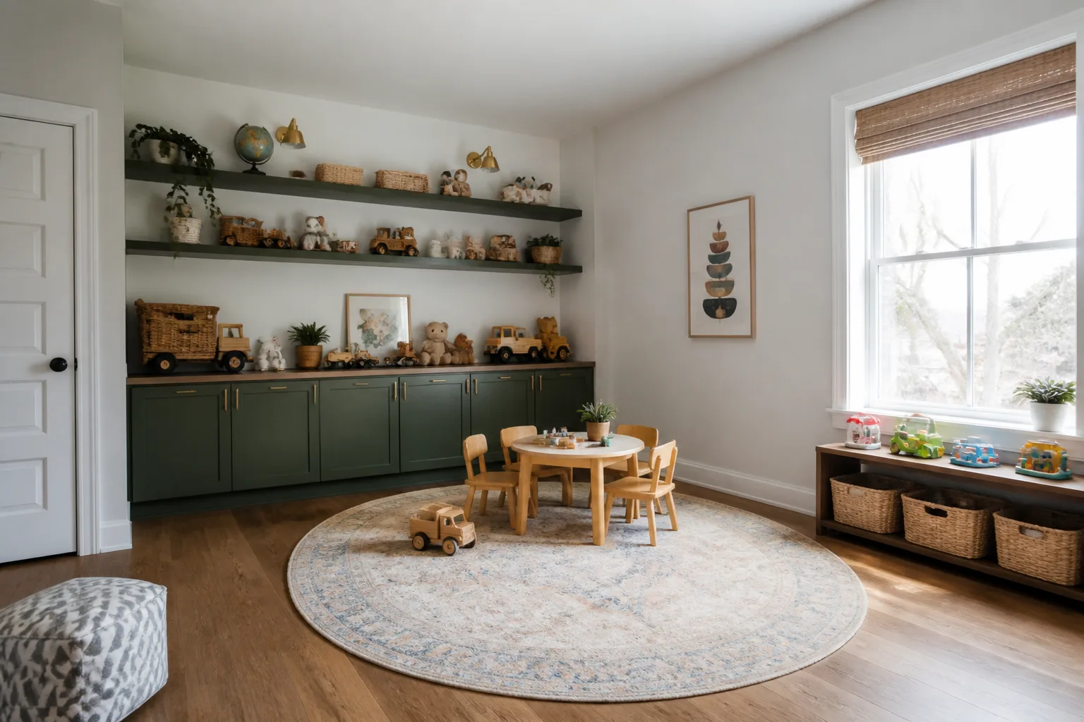 A square playroom, designed for it